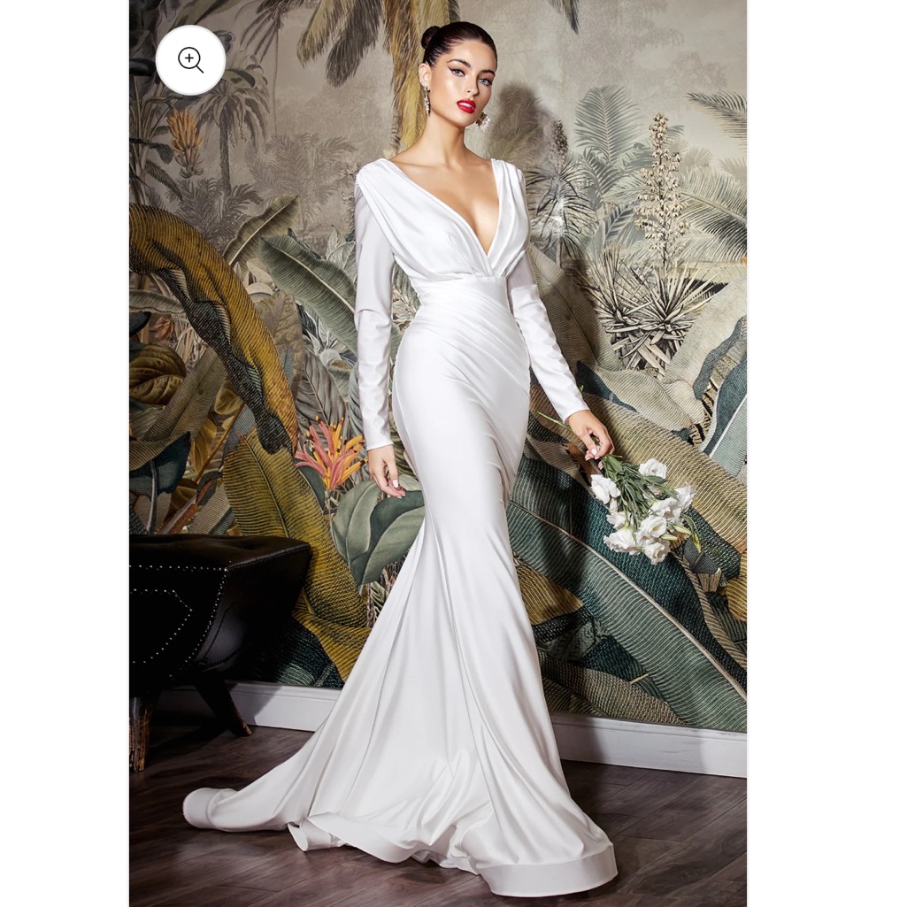 Long Sleeve White Gown